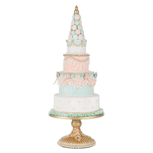 a cake on a stand