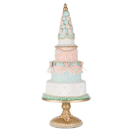 a cake on a stand