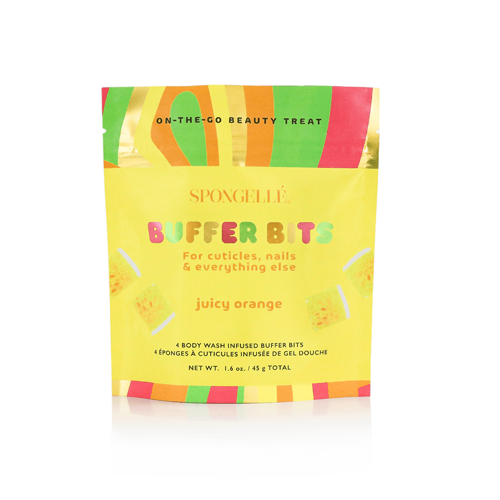 a yellow bag with colorful text