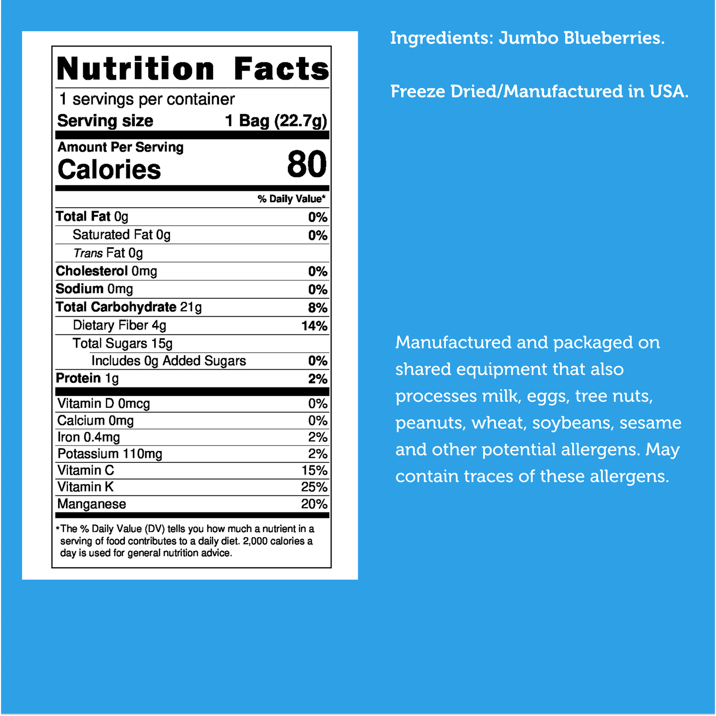 Freeze Dried Blueberries