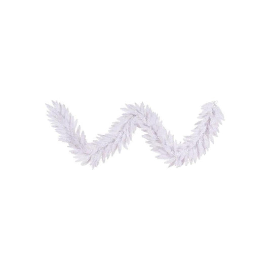 9' White Fir Artificial Christmas Garland, Unlit