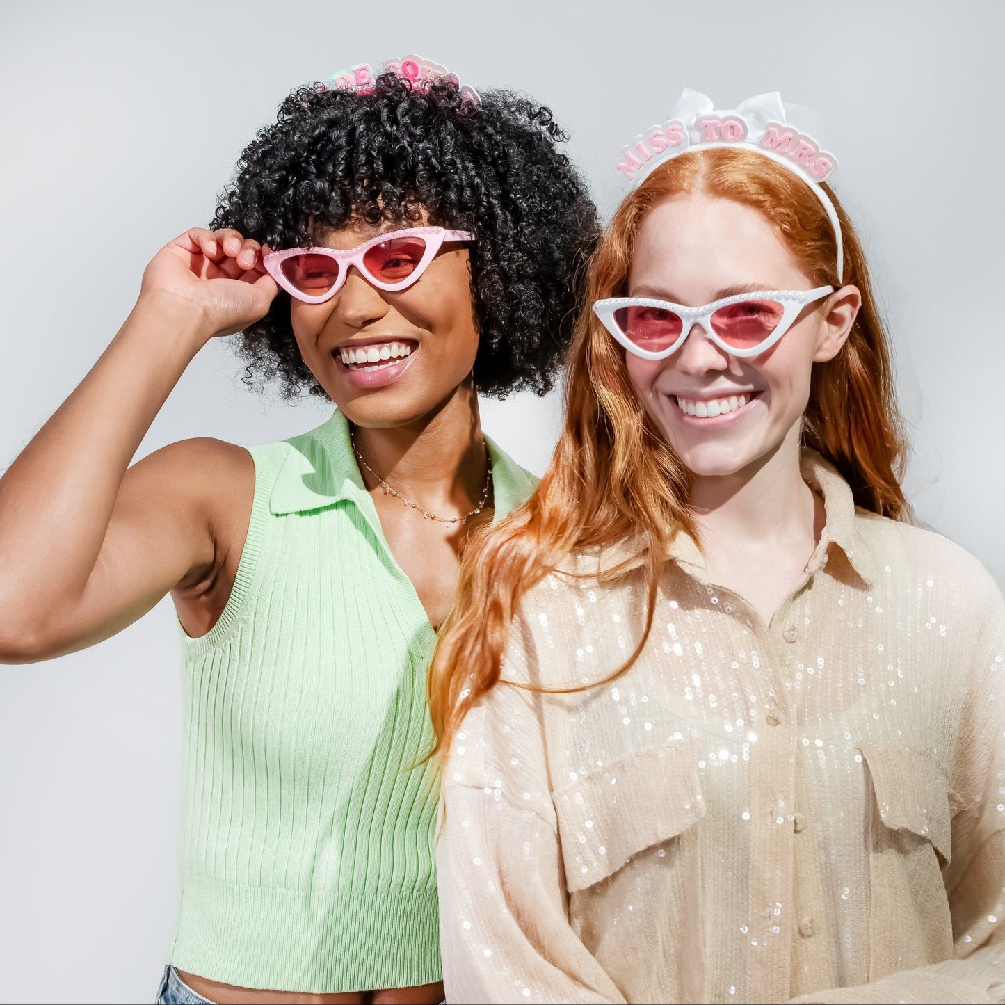 Bride & Babes Bachelorette & Wedding Novelty Glasses (4 ct)