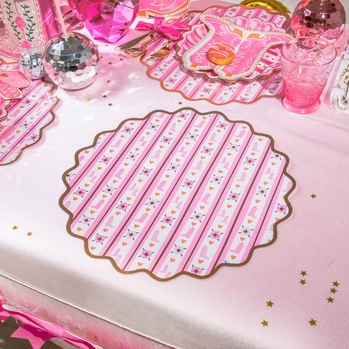 Boot Scoot Blooms Placemats (10 count)