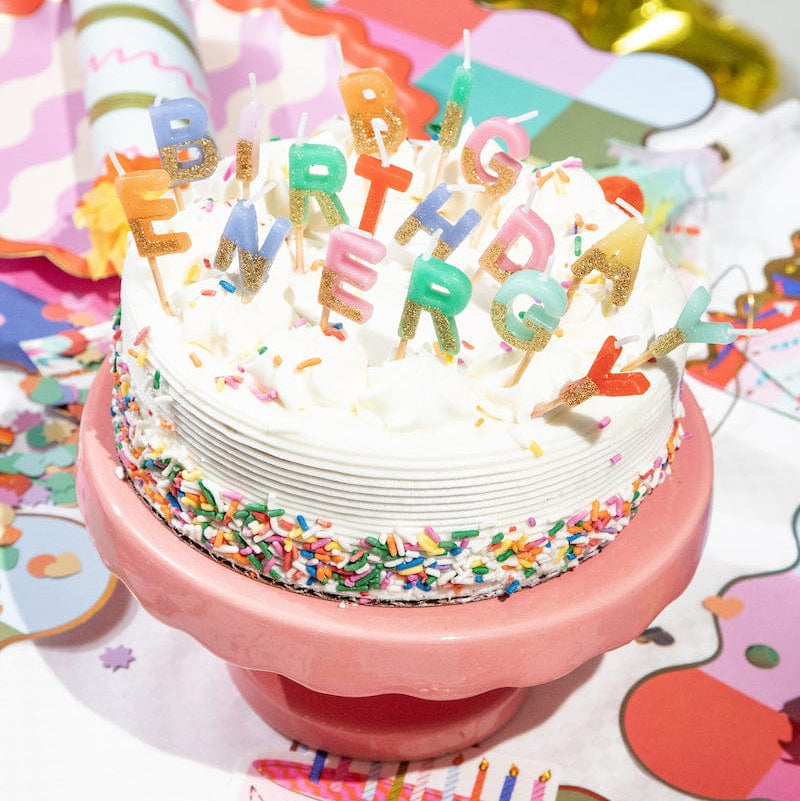 Big Birthday Energy Glitter Birthday Candle Set