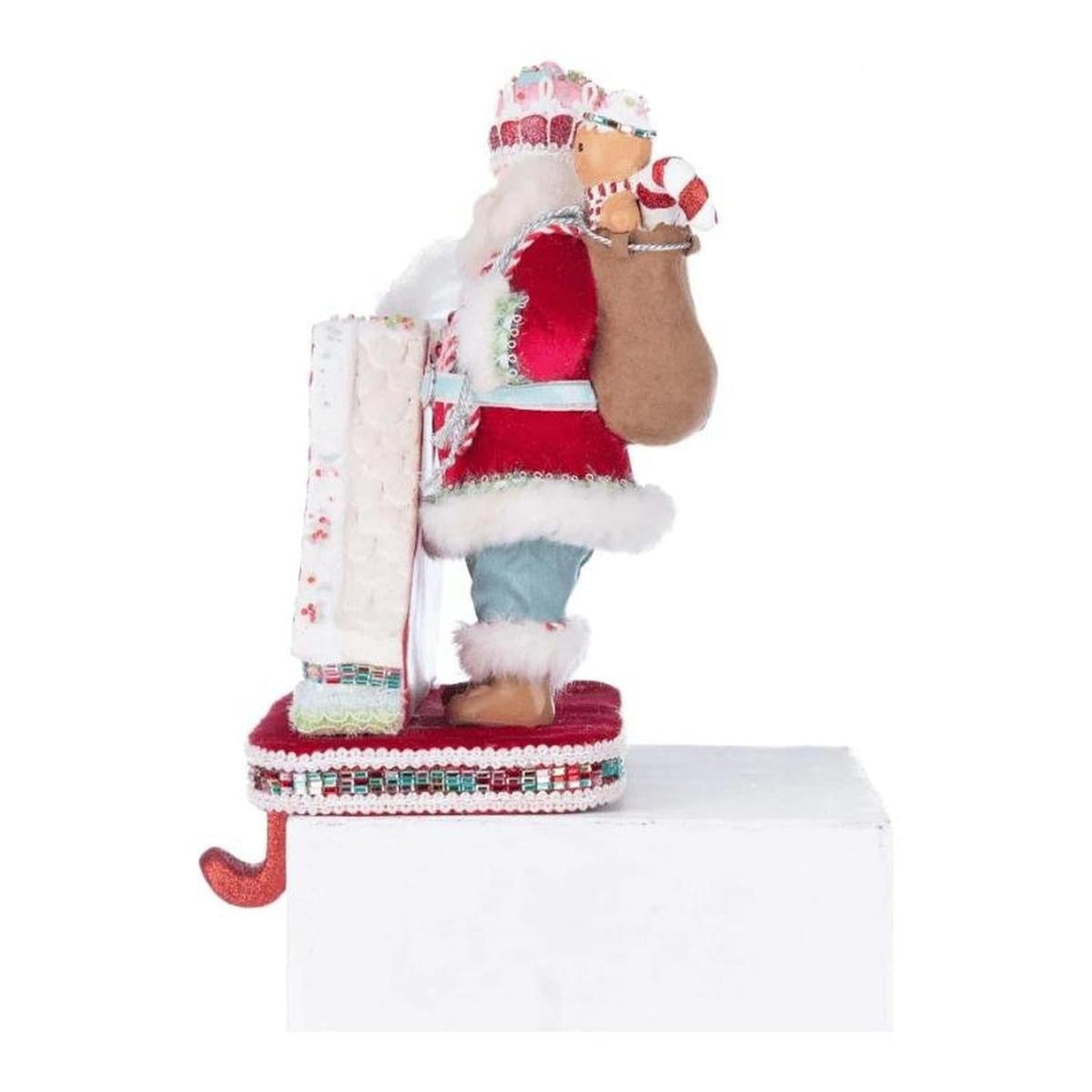 Katherine's Collection 10" Sweet Delights Santa Stocking Holder