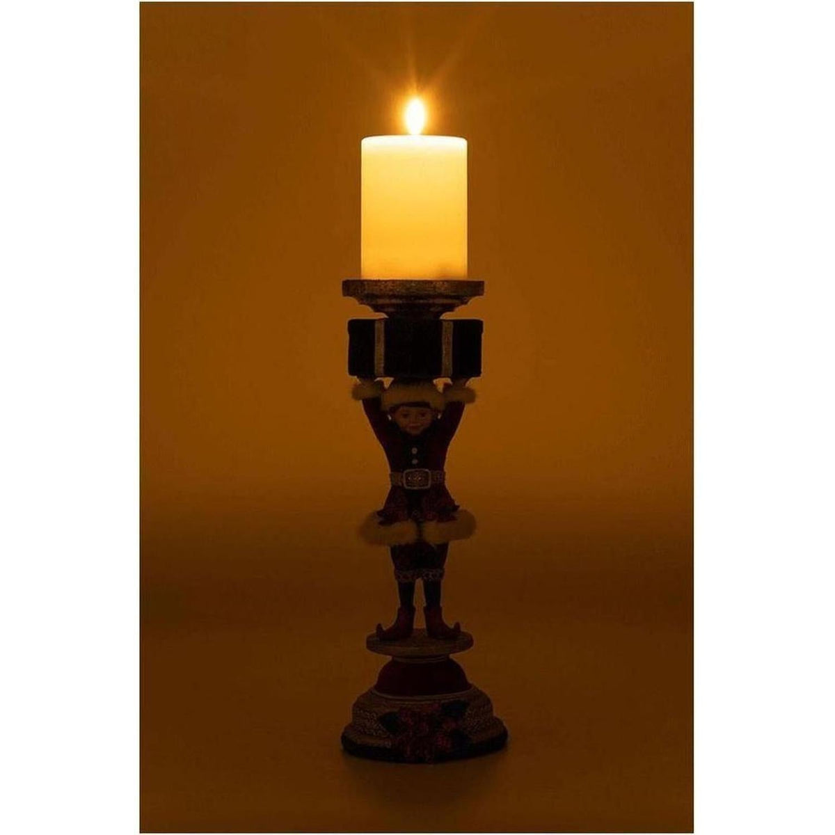 Katherine's Collection 13" Holiday Magic Elf Candlestick