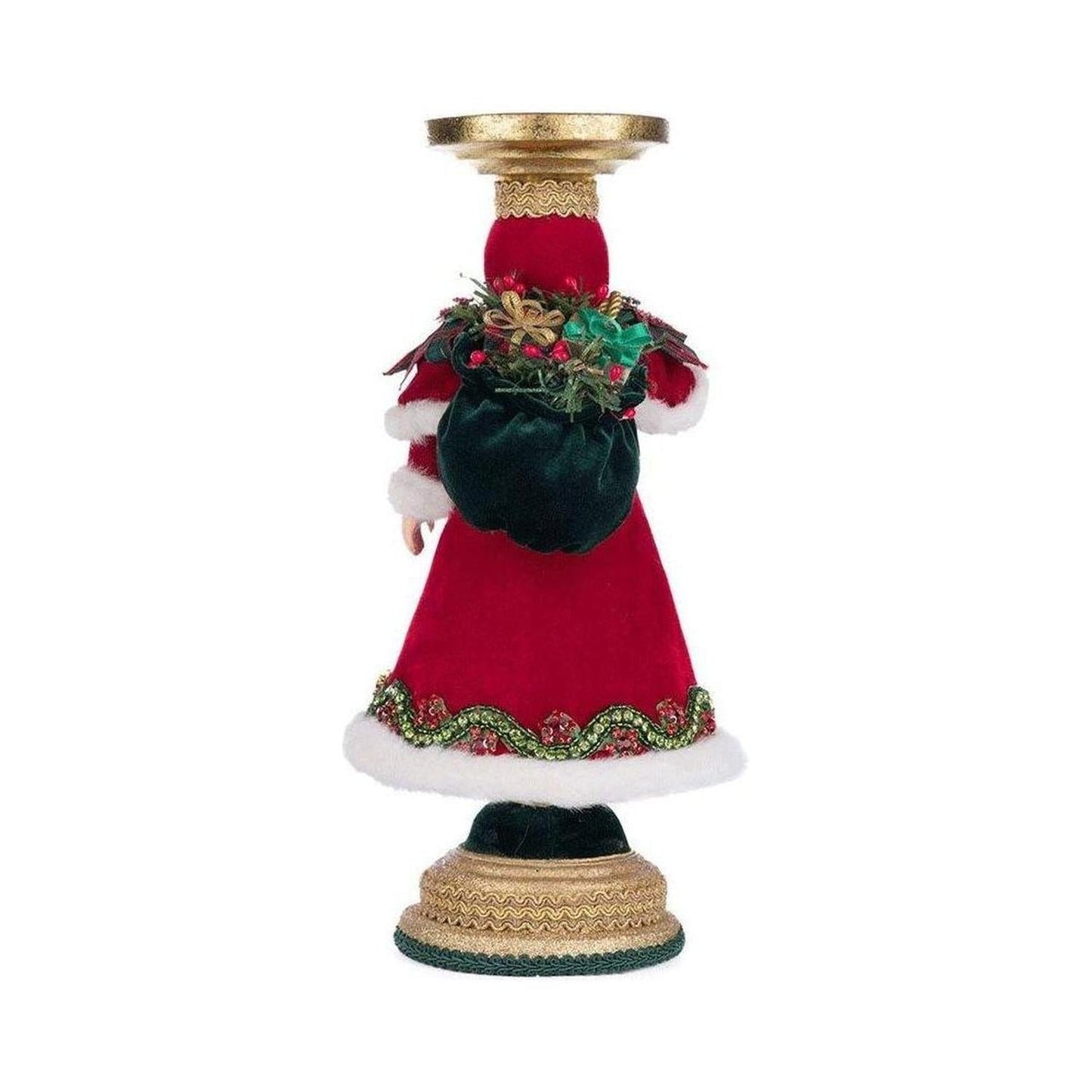 Katherine's Collection 13.5" Holiday Magic Santa Candlestick