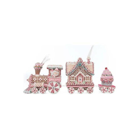 a group of gingerbread train