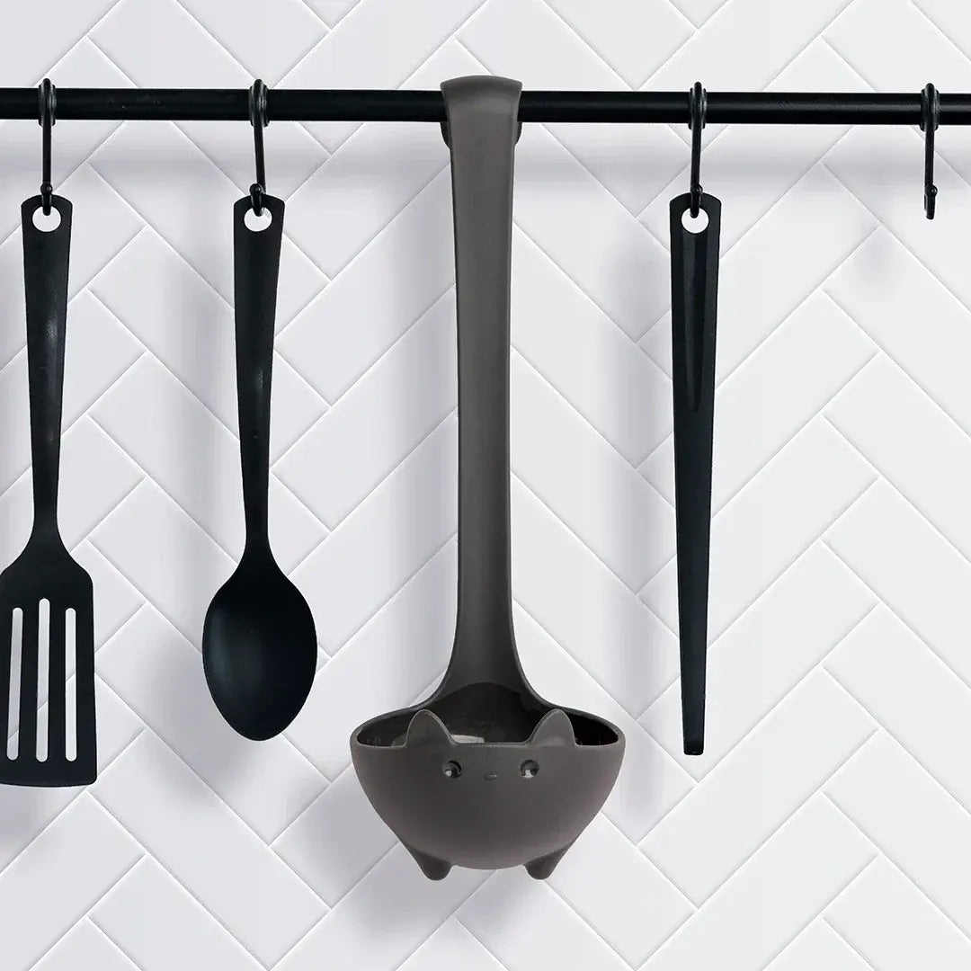a black utensils from a bar