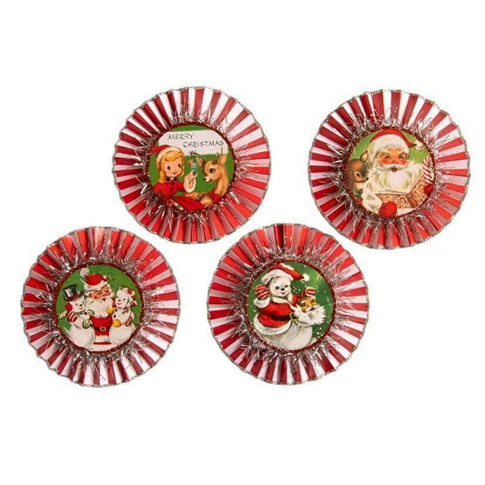 a group of christmas decorations
