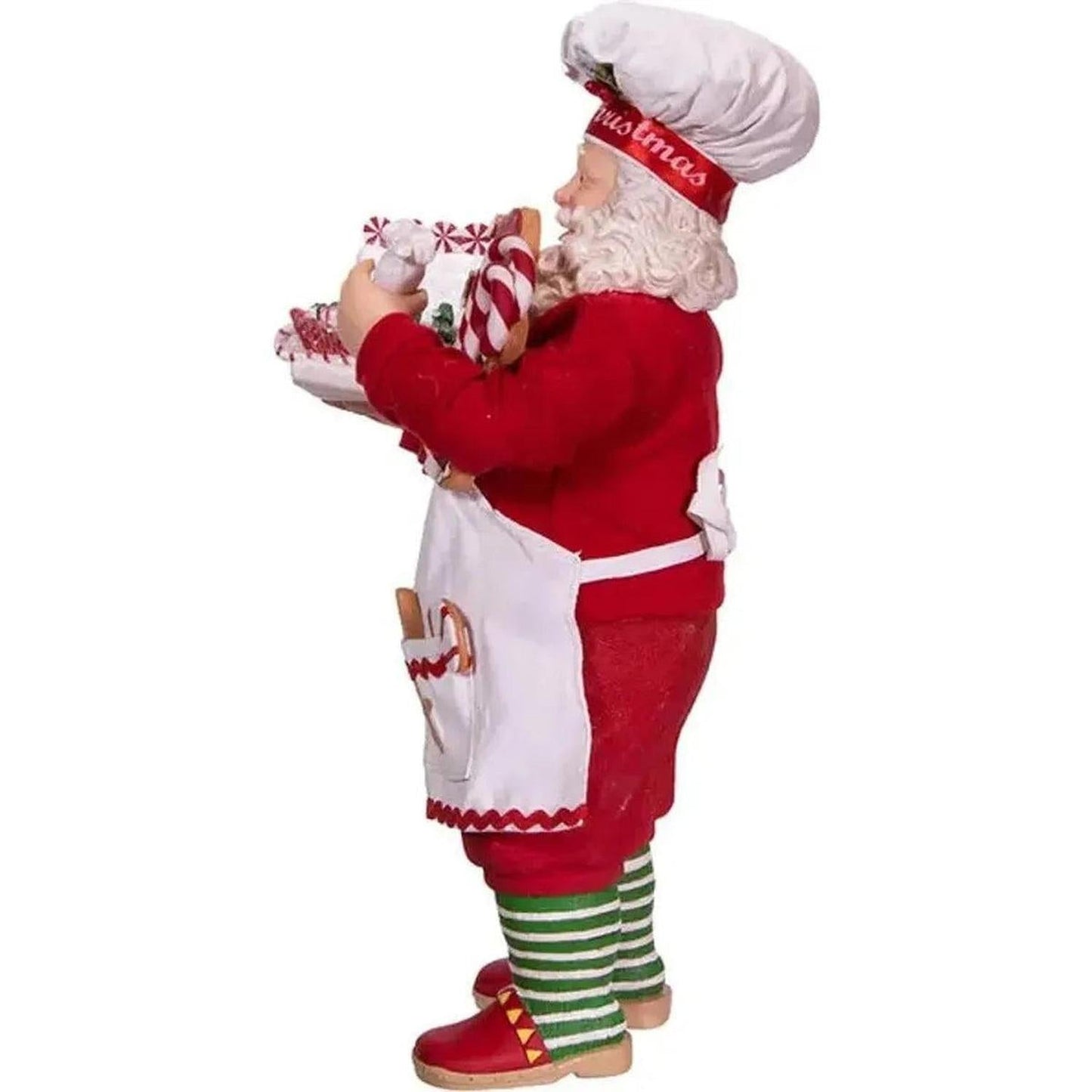Kurt Adler 10.5" Fabriché™ Gingerbread Chef Santa