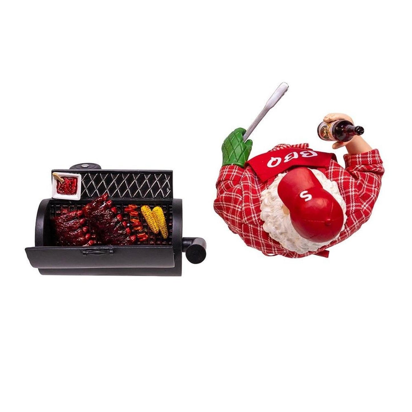 Kurt Adler 10.75-Inch Barbecue Grill Santa Figurine