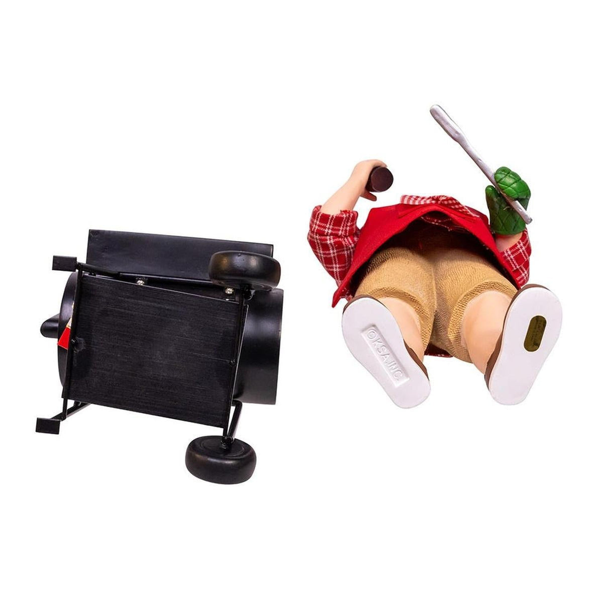 Kurt Adler 10.75-Inch Barbecue Grill Santa Figurine