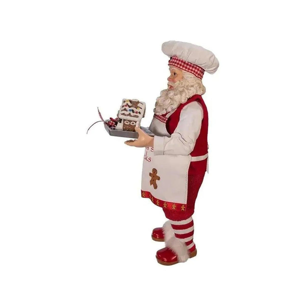 Kurt Adler 11" Fabriché™ Gingerbread Chef Santa