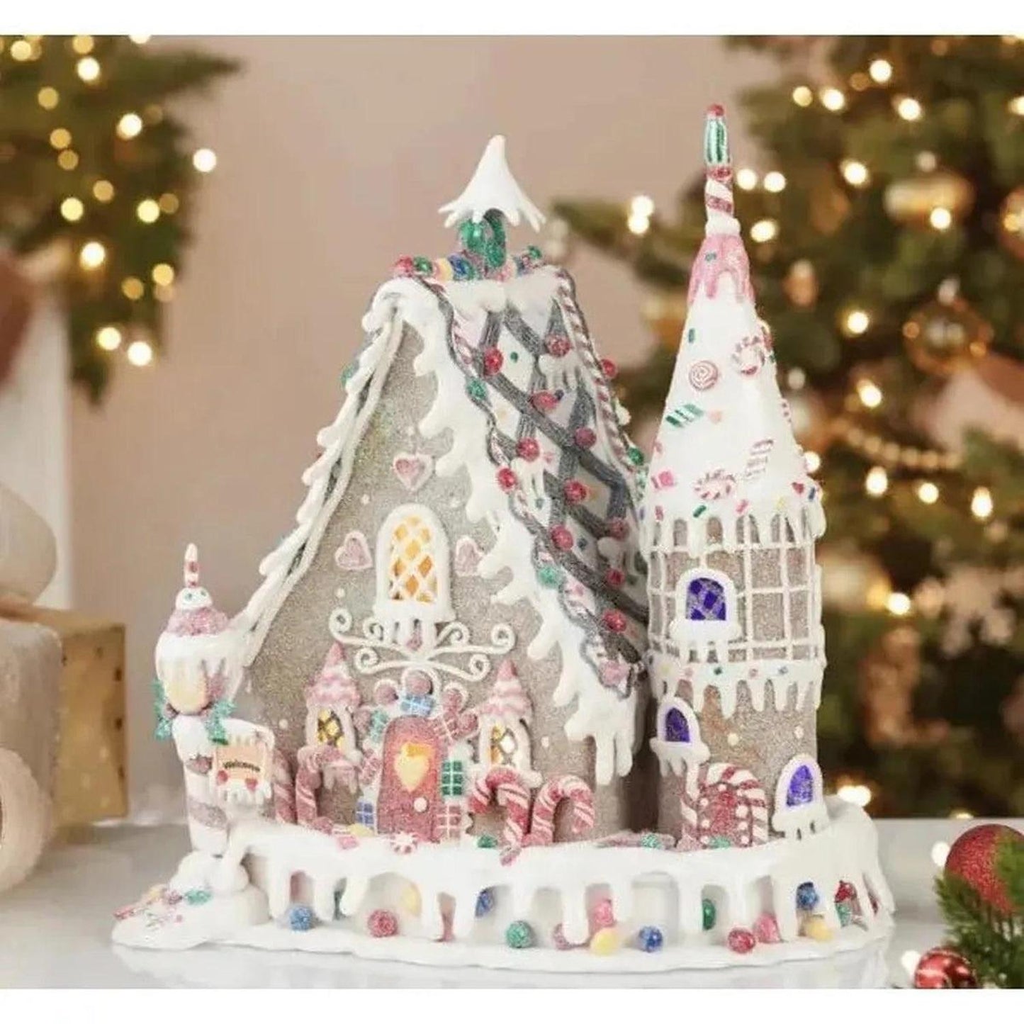 Kurt Adler 13-Inch Claydough Gingerbread Inn