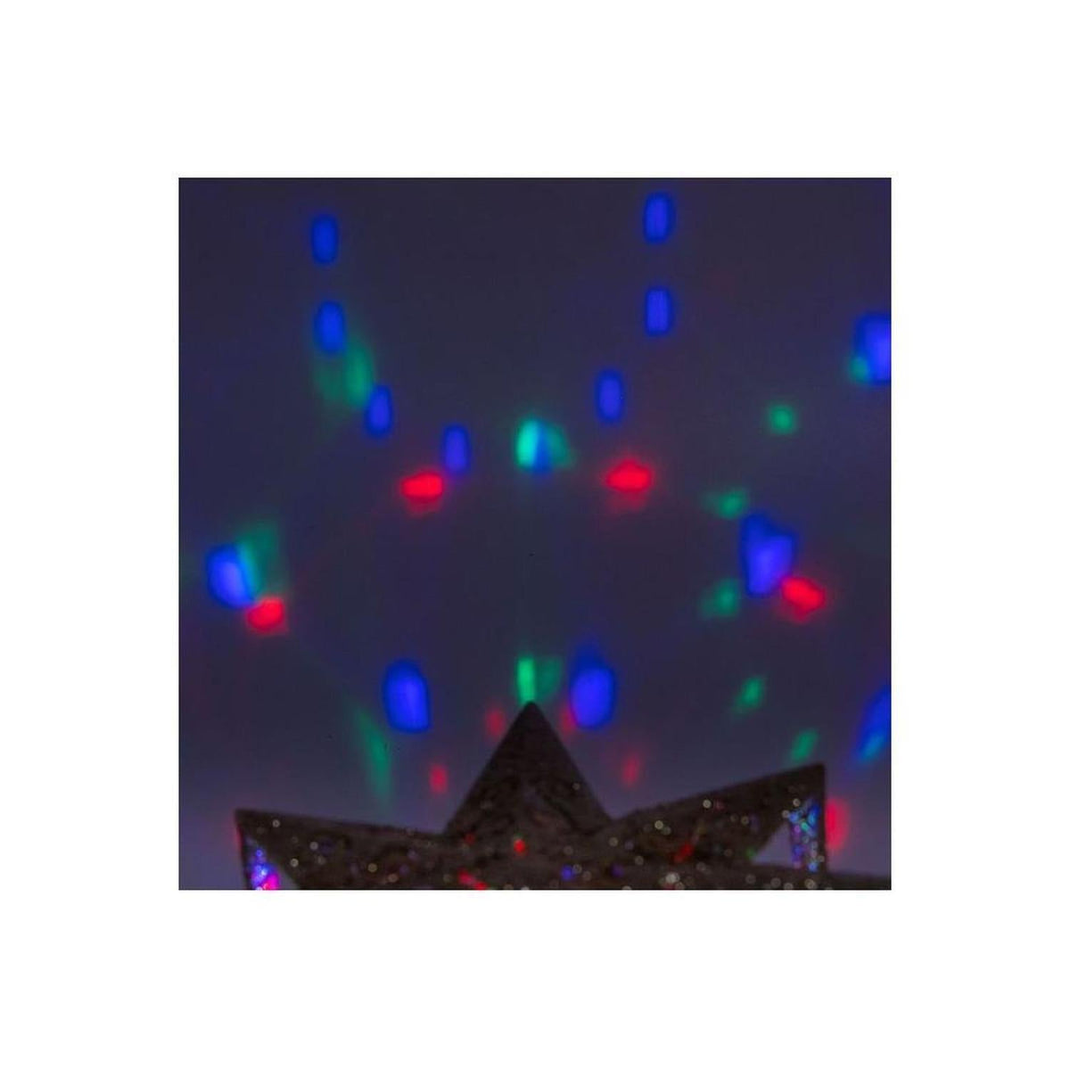 Kurt Adler 13.4 Inch Gold Glitter Polaris Projector Tree Topper