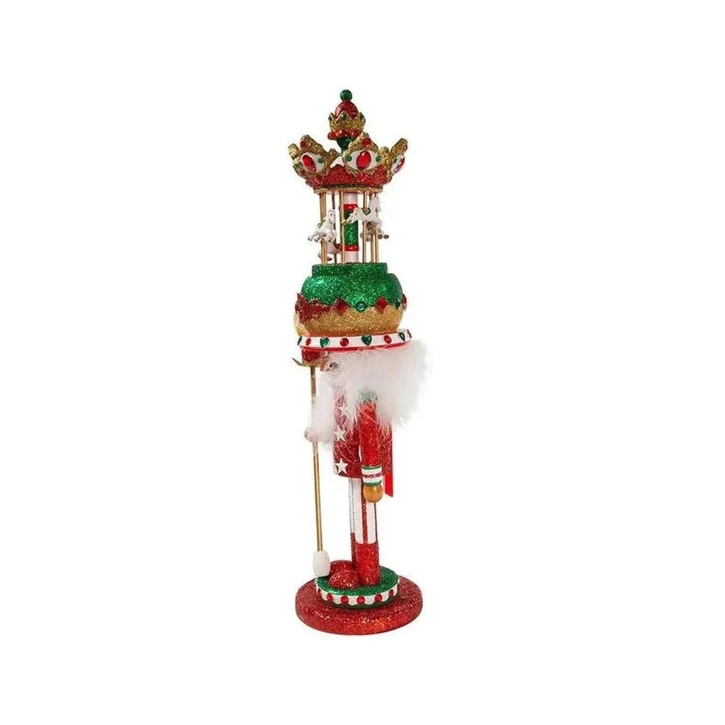 Kurt Adler 15" Hollywood Nutcrackers™ Musical Carousel Hat Nutcracker