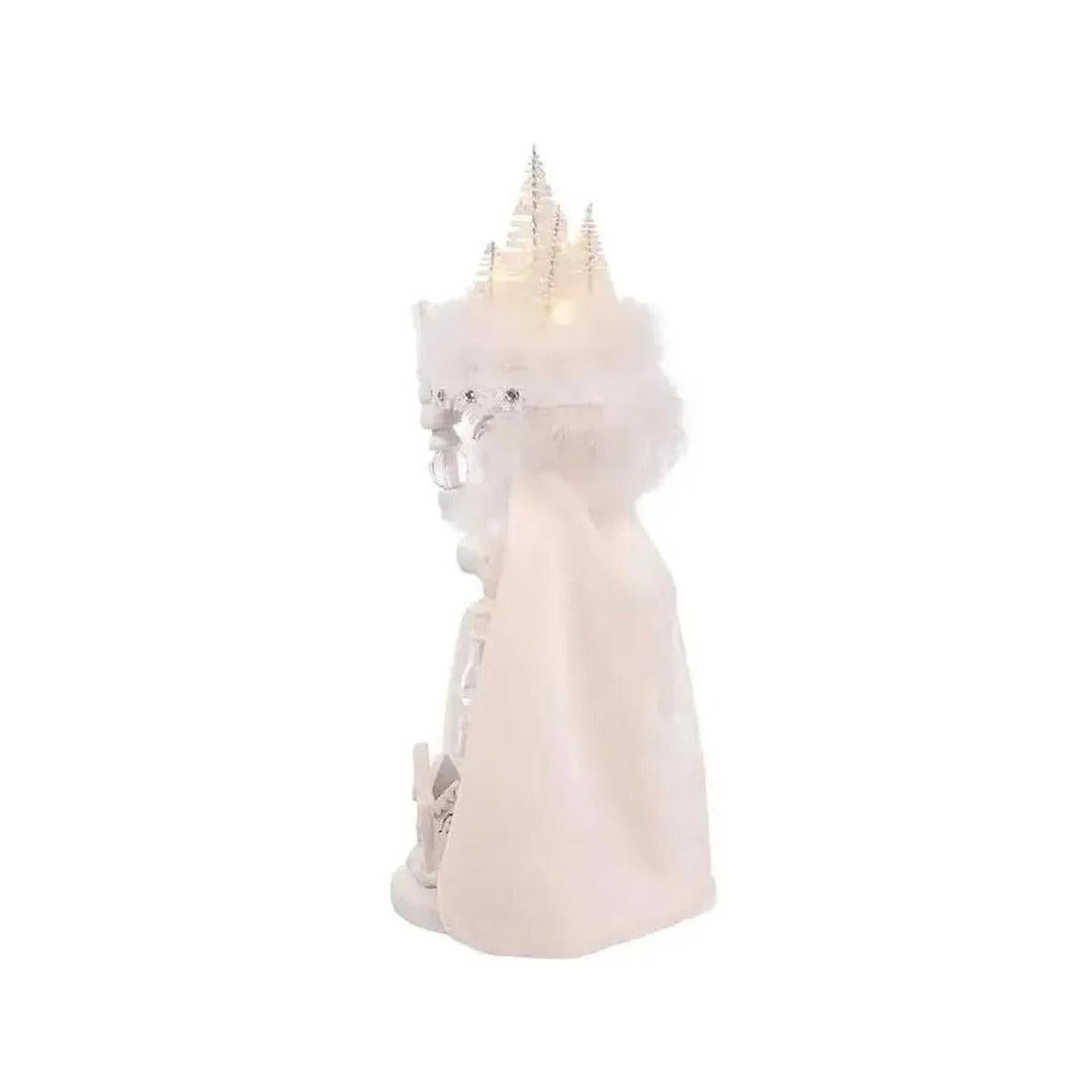 Kurt Adler 15" Hollywood Nutcrackers™ White Winter LED Hat Nutcracker