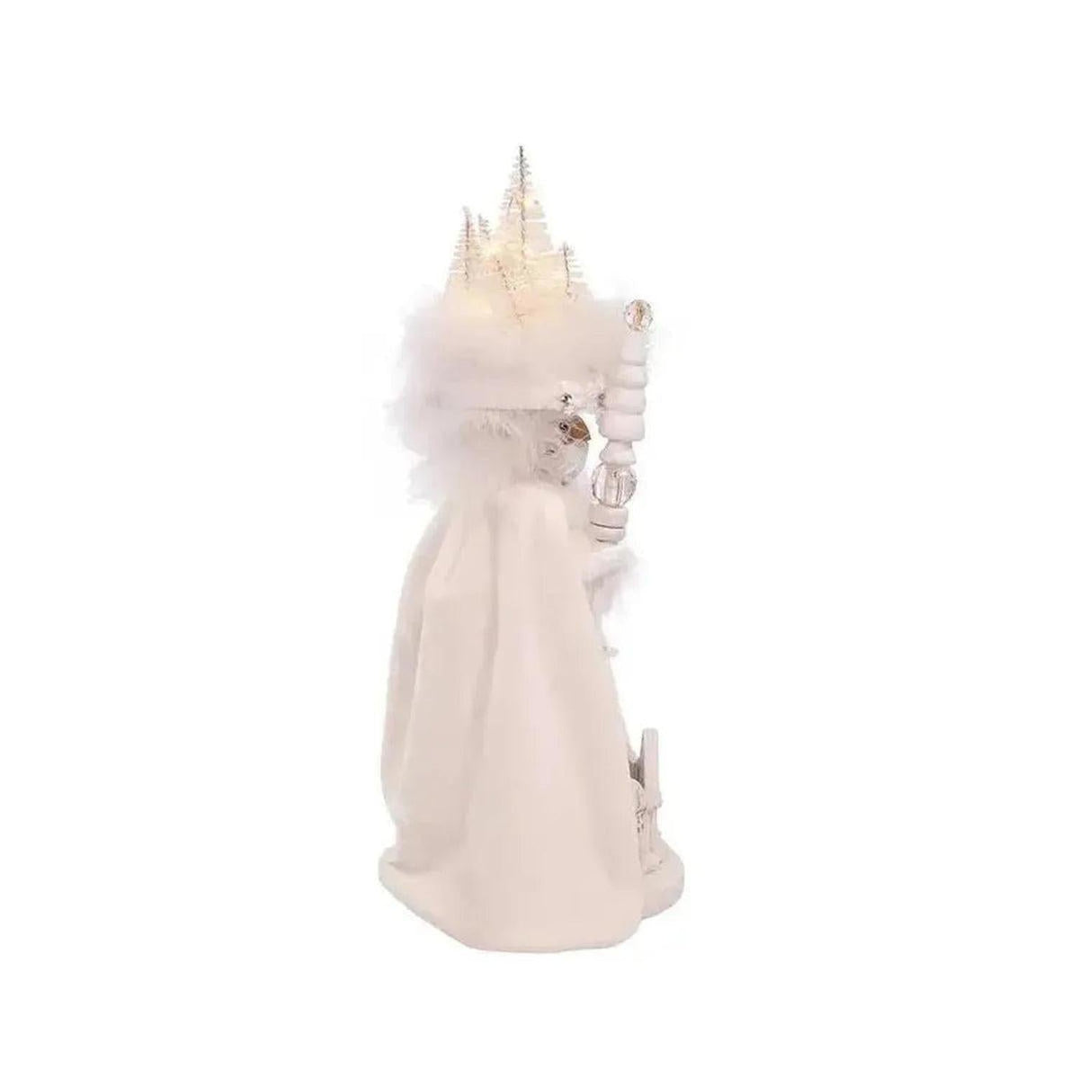 Kurt Adler 15" Hollywood Nutcrackers™ White Winter LED Hat Nutcracker