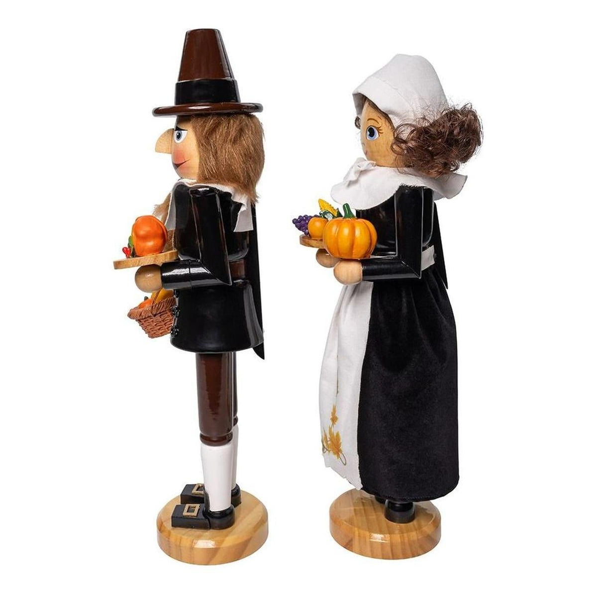Kurt Adler 15" Pilgrim Nutcrackers 2-Piece Set