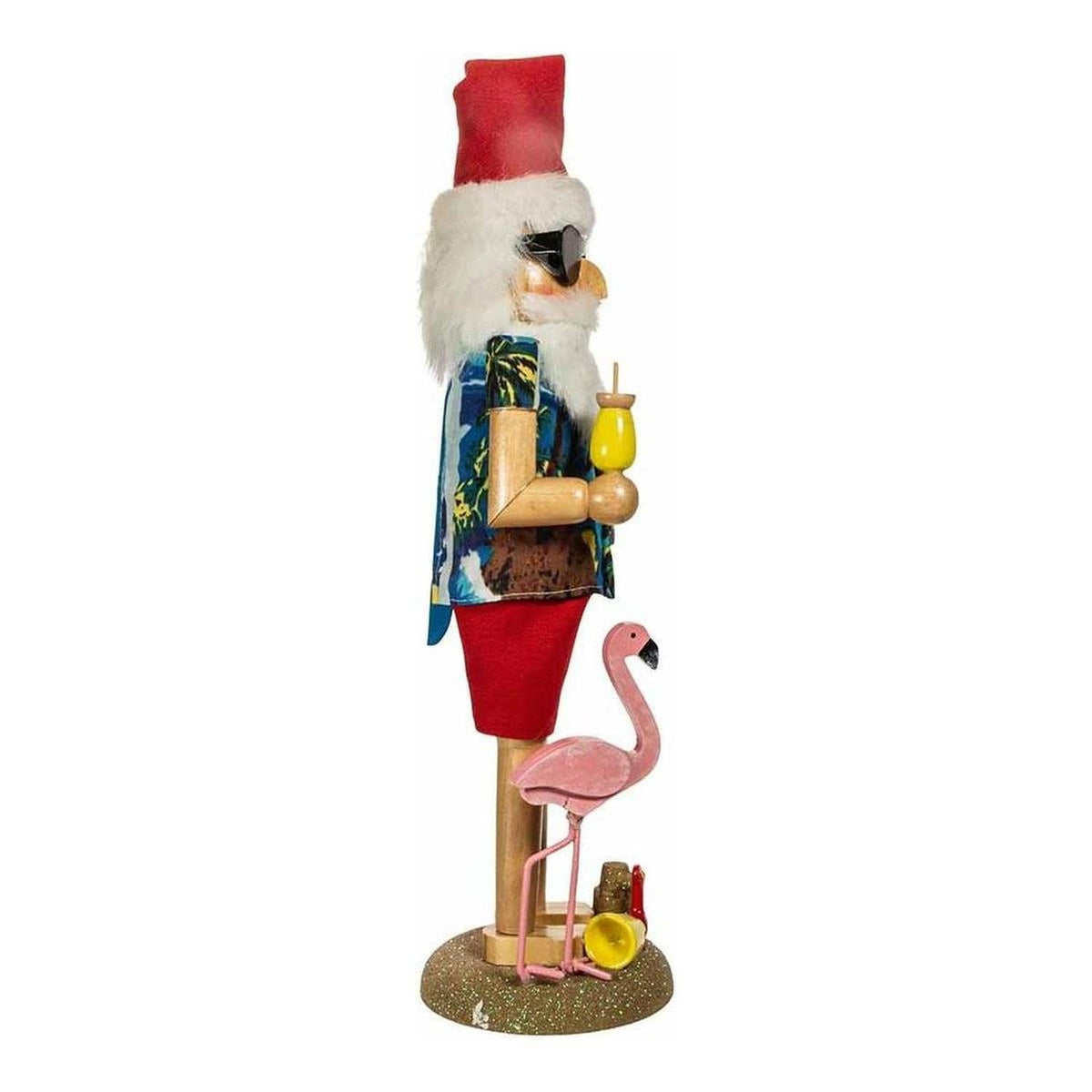Kurt Adler 15.5-Inch Wooden Beach Santa Nutcracker