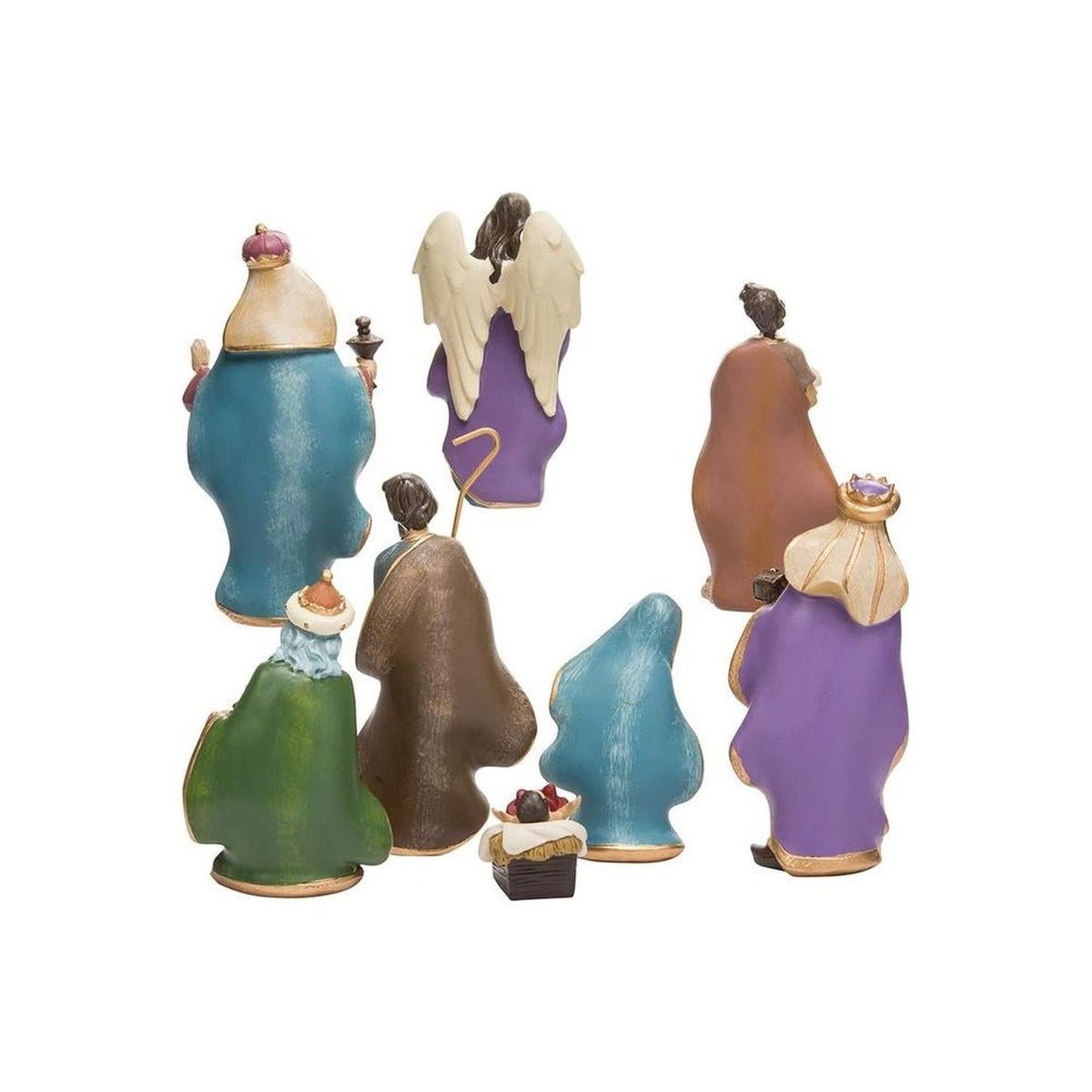 Kurt Adler 6.25-Inch Resin Nativity Set of 8 Pieces