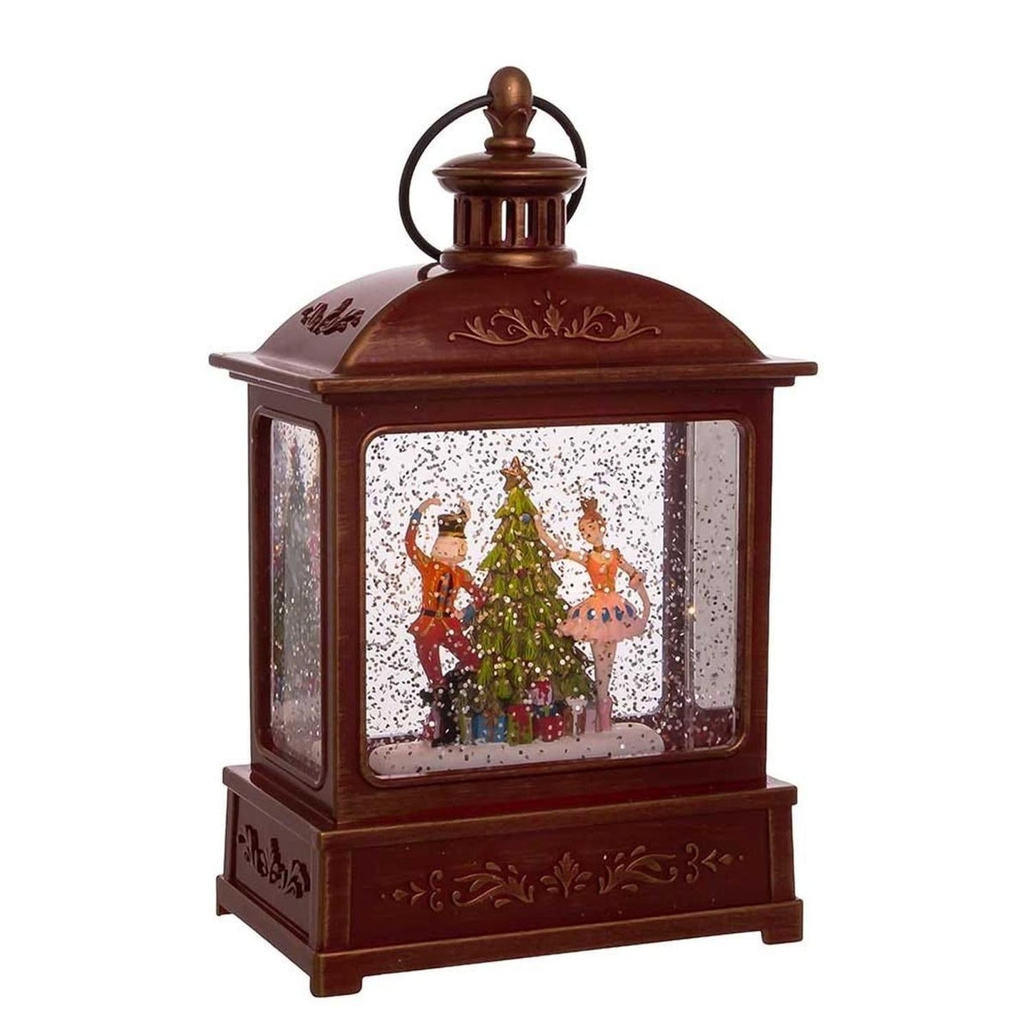 Kurt Adler 8-Inch Nutcracker Swirl Water Lantern