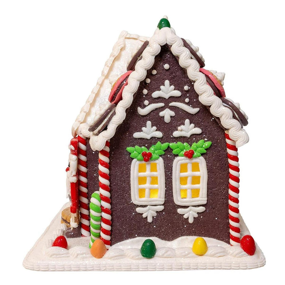Kurt Adler 9.5-Inch LED Gingerbread Cookie House