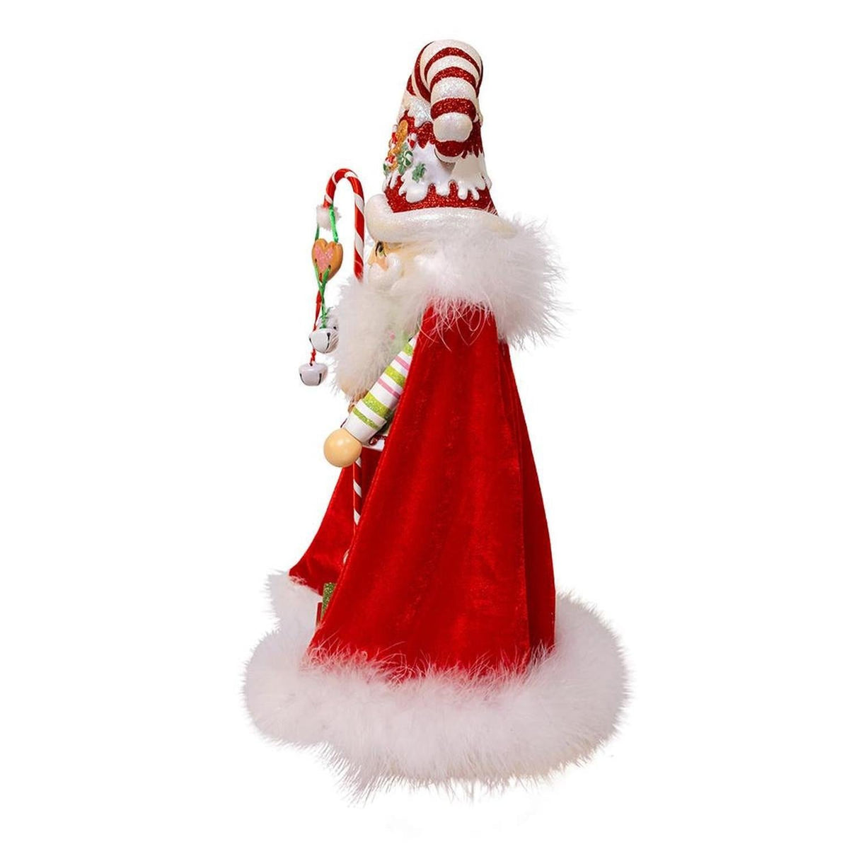Kurt Adler delightful 15-Inch Gingerbread Candy Santa Nutcracker