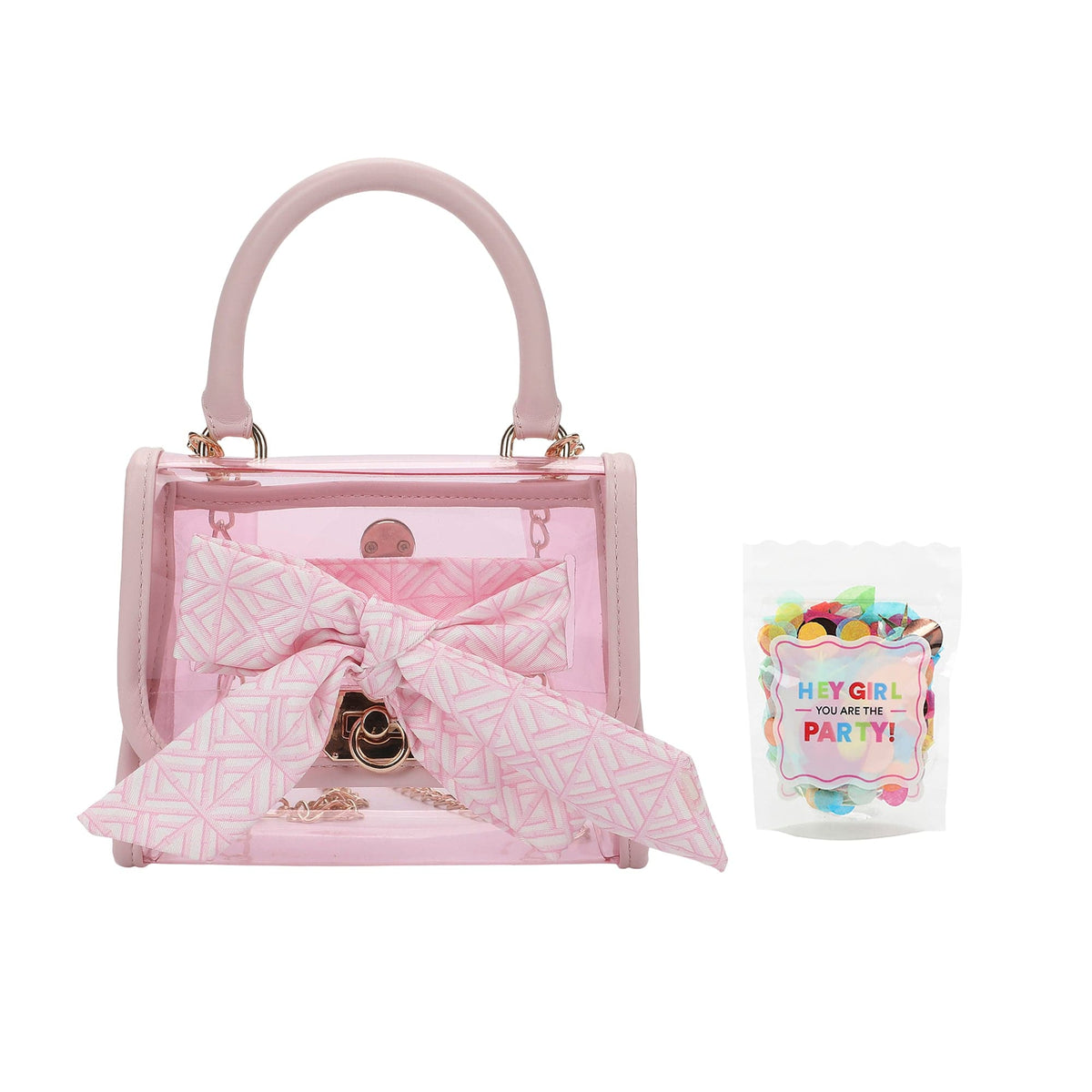 Bow On The Go Clear Crossbody Handbag