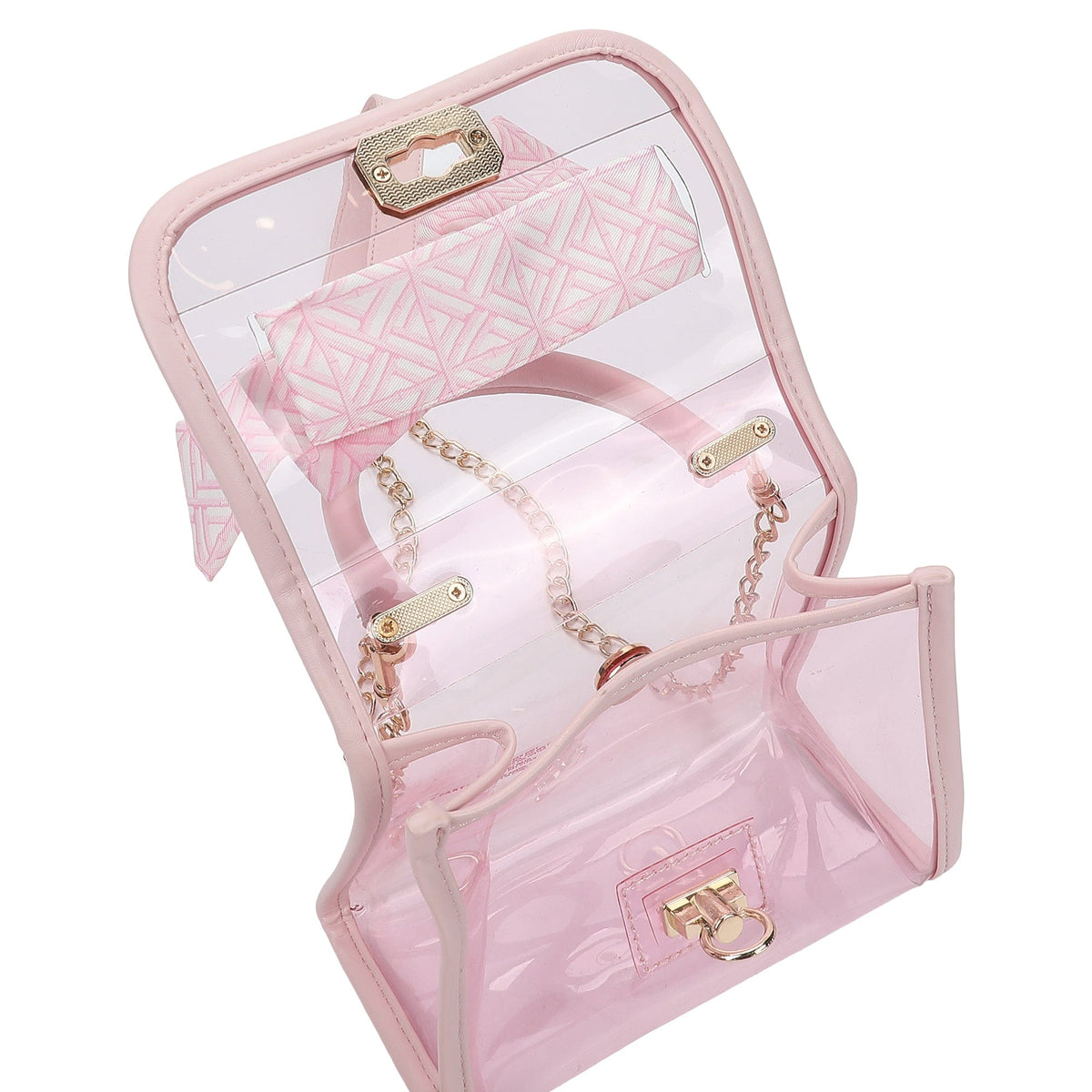 Bow On The Go Clear Crossbody Handbag