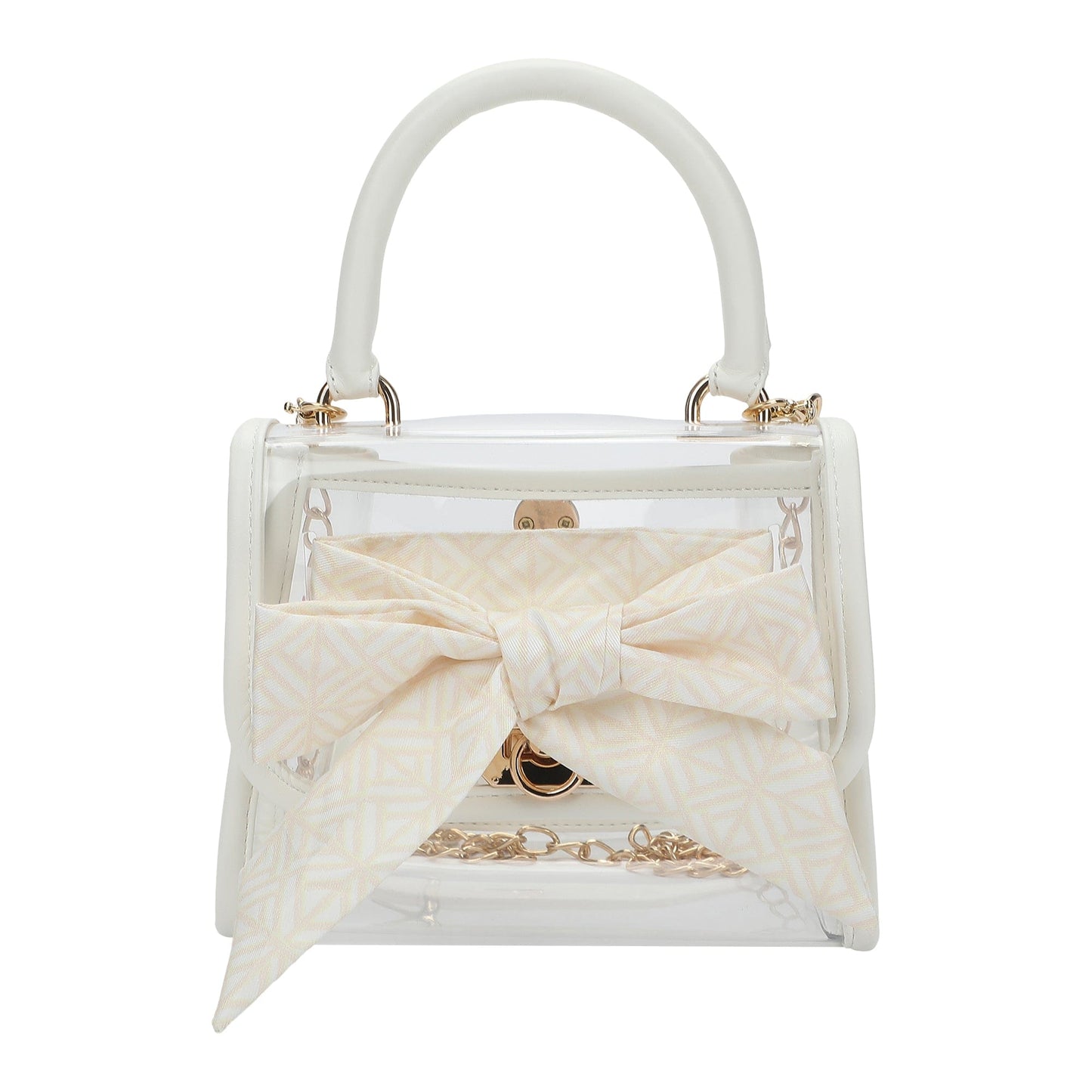 Bow On The Go Clear Crossbody Handbag