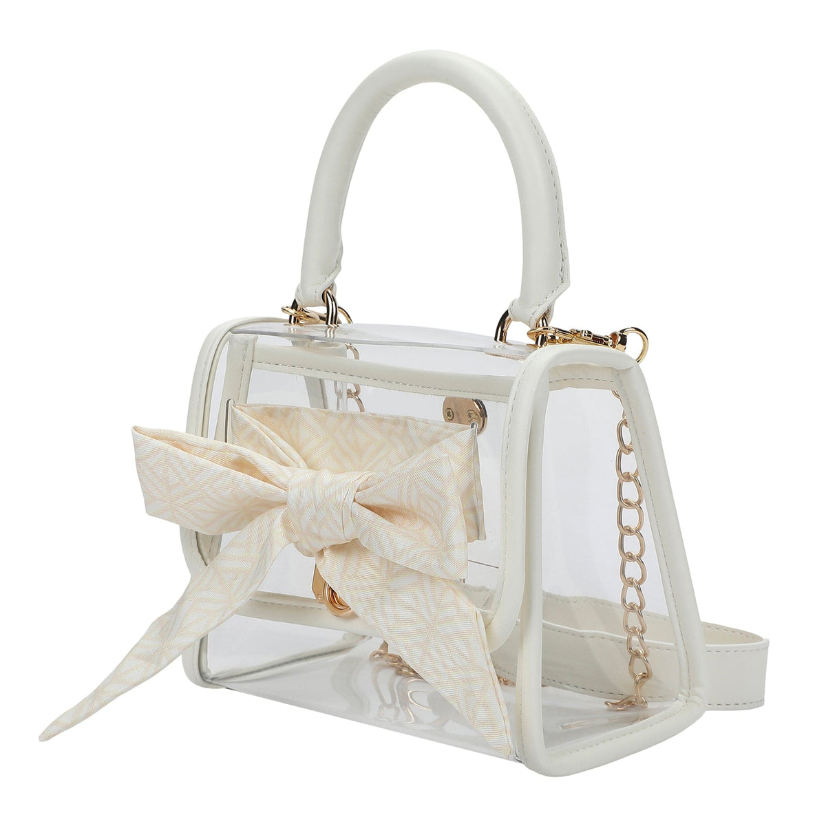 Bow On The Go Clear Crossbody Handbag