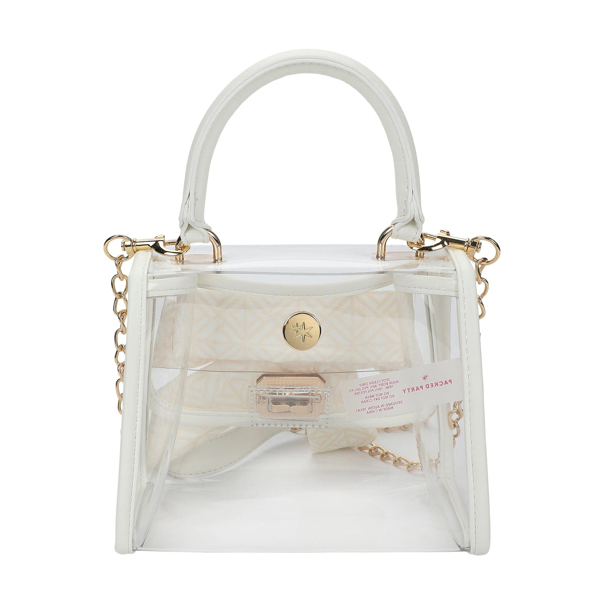 Bow On The Go Clear Crossbody Handbag