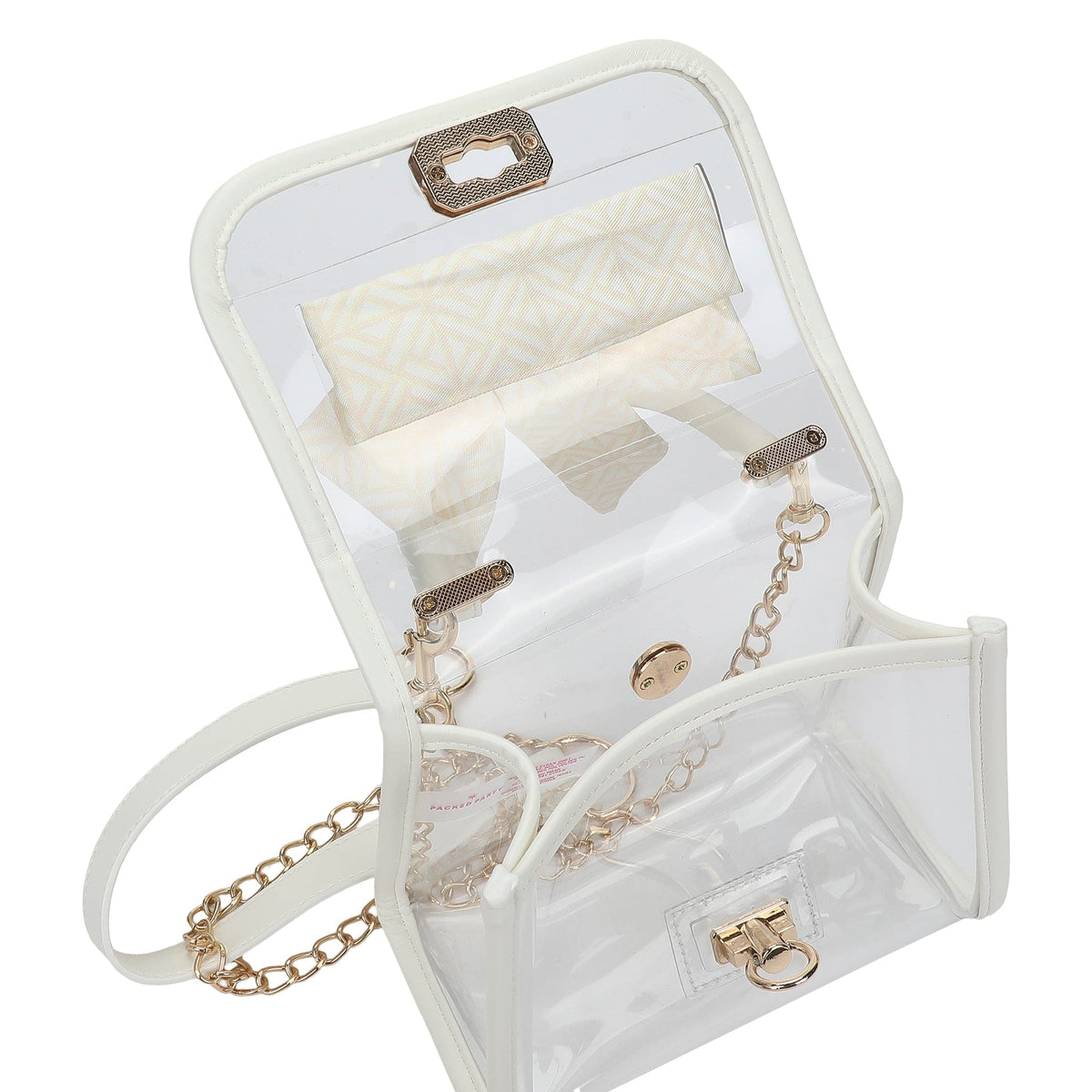 Bow On The Go Clear Crossbody Handbag