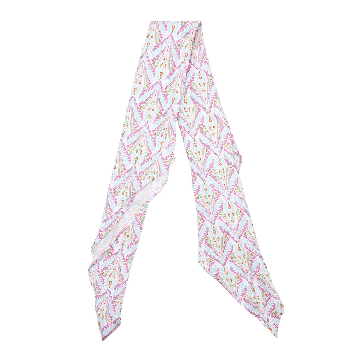 Petals & Plumes Satin Anything Scarf