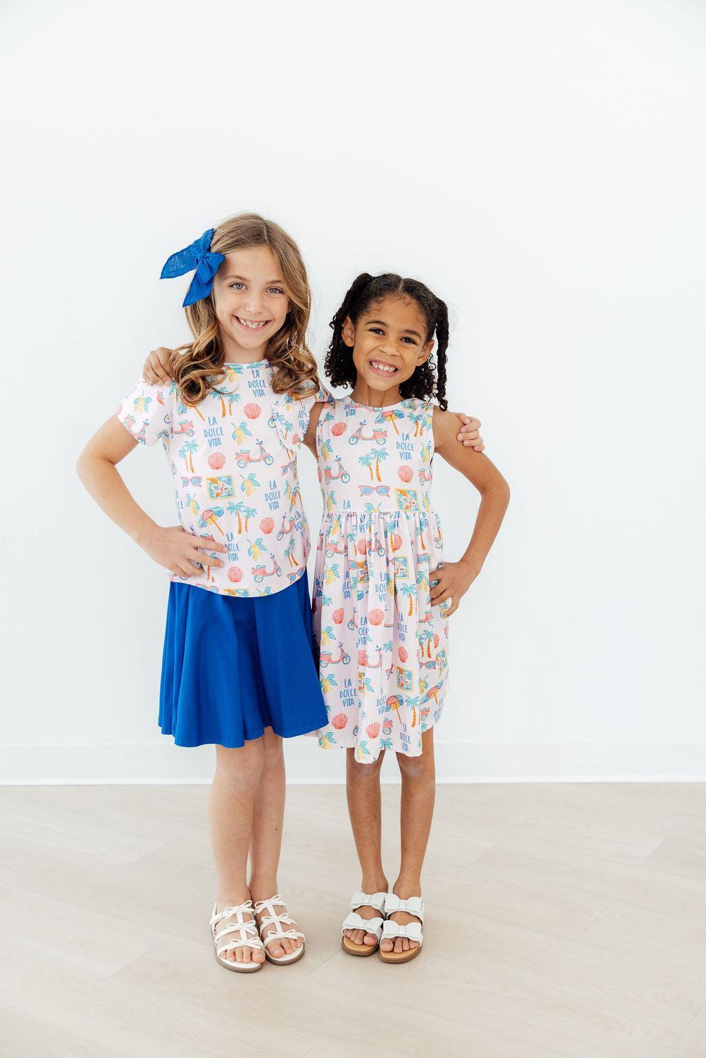 two girls posing for a picture