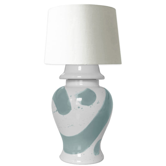 Lamb's Ear Brushstroke Ginger Jar Lamp