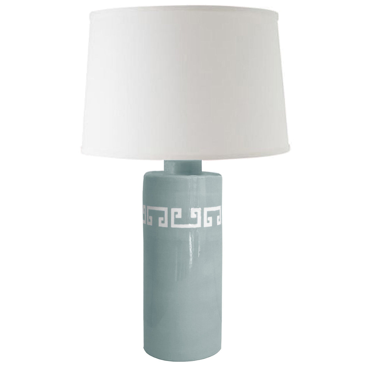 Lamb's Ear Greek Key Column Lamp