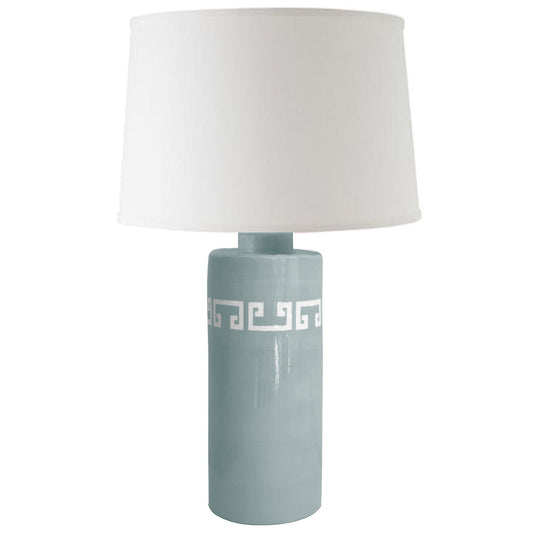 Lamb's Ear Greek Key Column Lamp