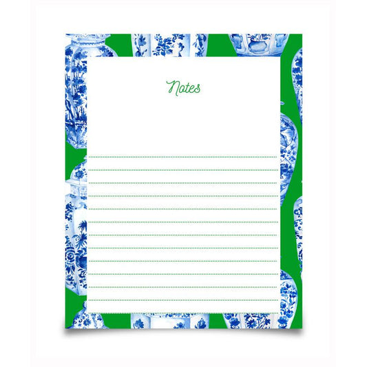 Large Green Ginger Jar Notepad | Notepad by JOSIL Paperie