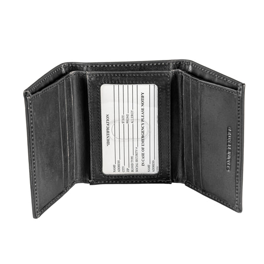 Tri-Fold Wallet, Black, South Carolina State Flag Logo