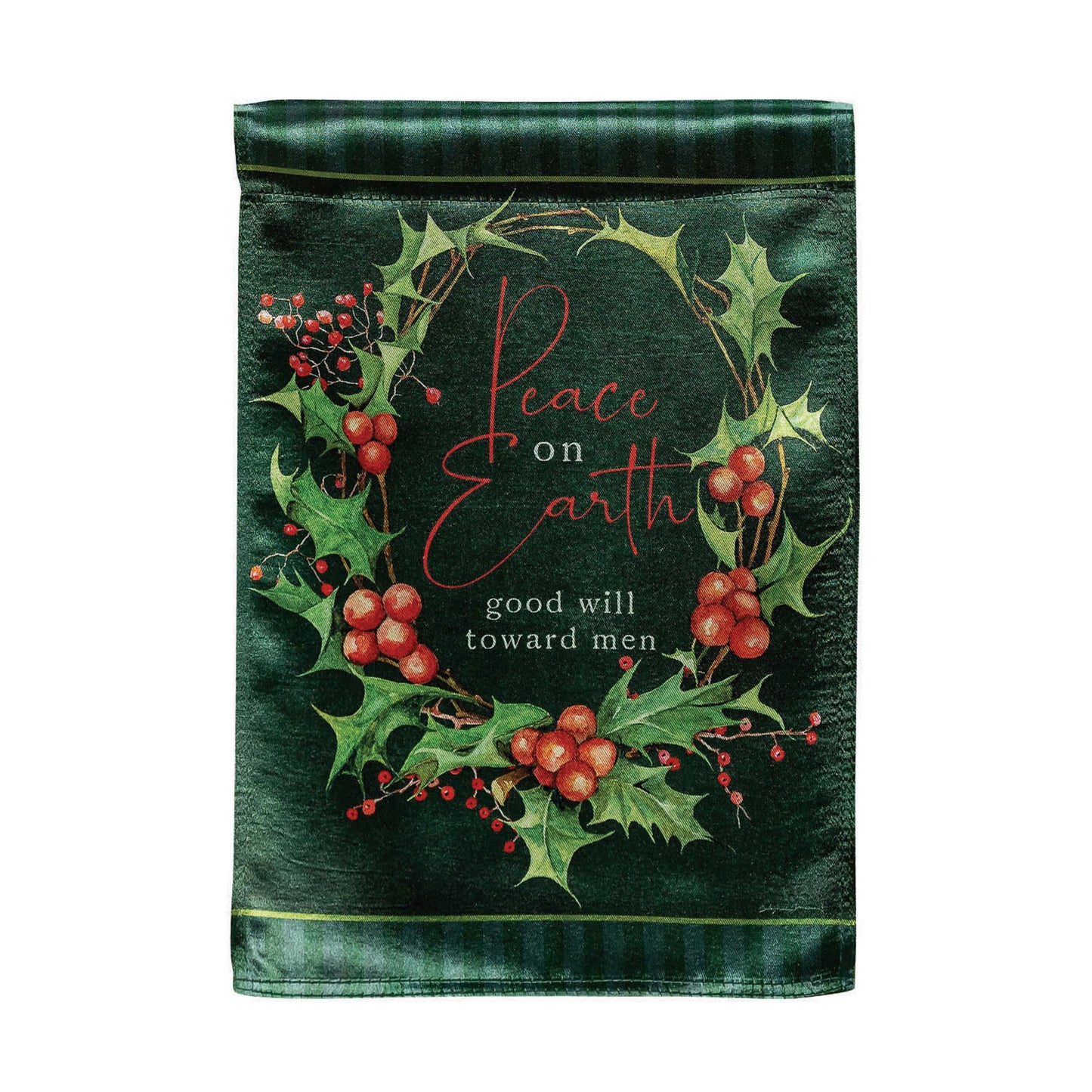 Peace on Earth Lustre Garden Flag