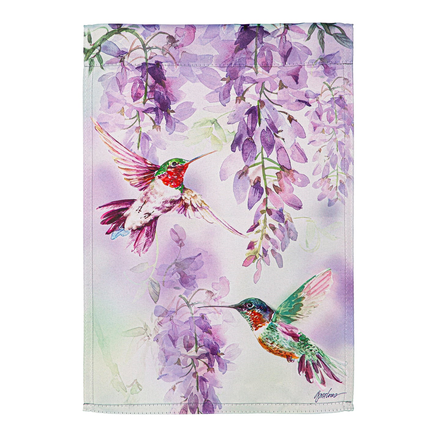 Bold Flowers Suede Garden Flag