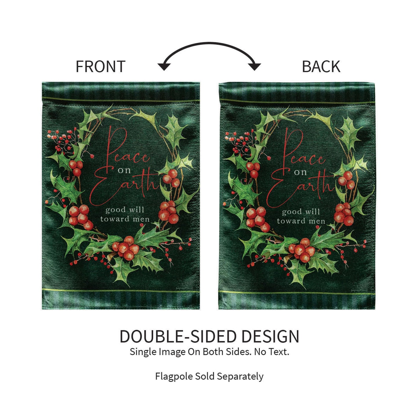 Peace on Earth Lustre Garden Flag