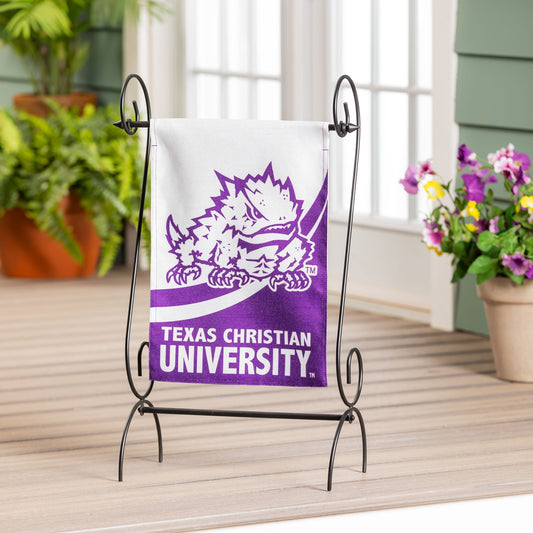 Texas Christian University Burlap Flag GDN Size