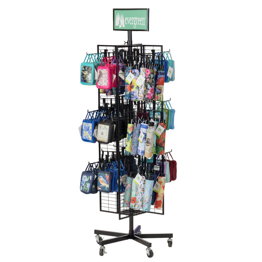 Flag Grid Display with Pinwheel Holder