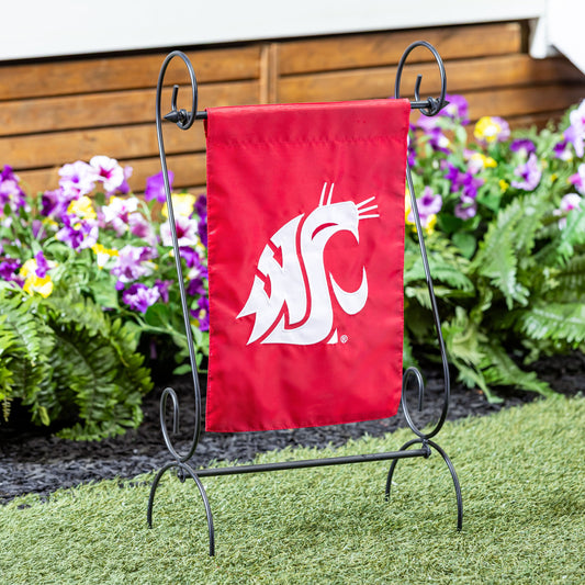 Washington State University Applique Garden Flag