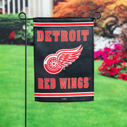 Detroit Red Wings Embossed Suede Garden Flag