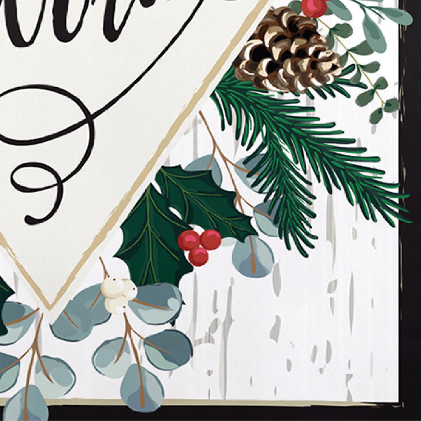 Joy to the World Applique Garden Flag